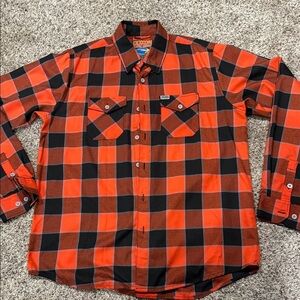 DIXXON Red and Black Plaid Button-Down Shirt